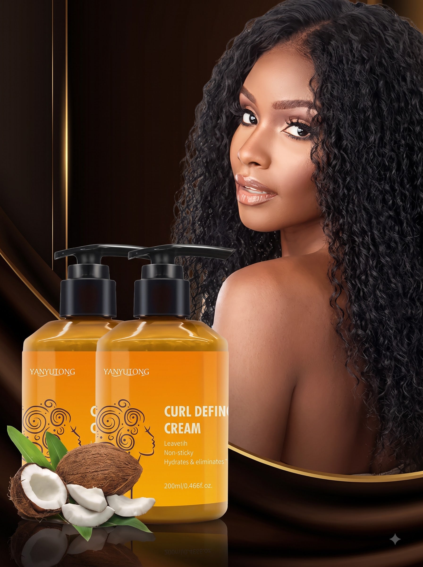 LUXE Curl Define Cream™ | Frizz-Free Curl Defining Cream (Pack of 2) |