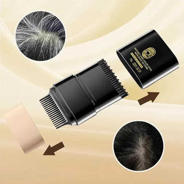 LUXE Root Touch-Up Pen™ | Instant Grey Hair Cover Stick with Built-in Comb | Salon Finish in 30 Seconds — Ammonia-Free & Waterproof
