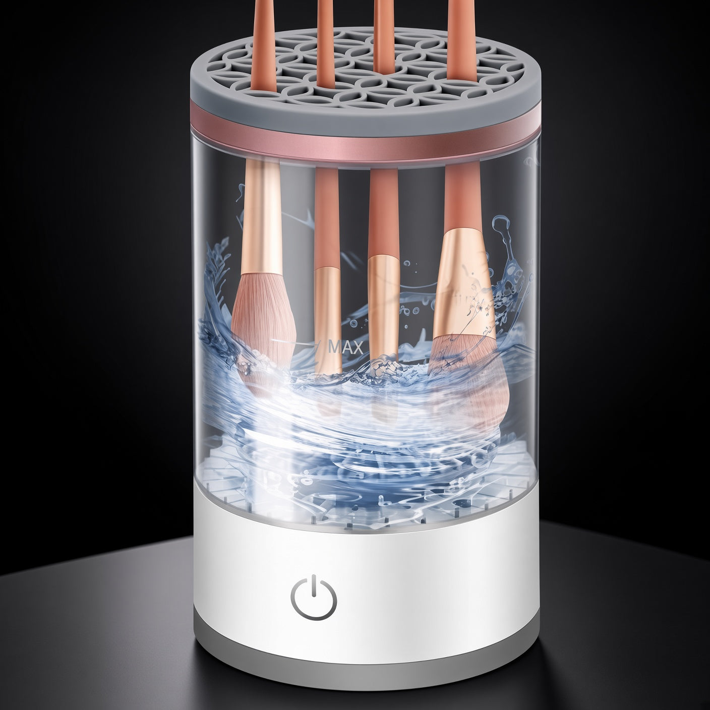 LUXE Brush Spa™ | 3-in-1 Automatic Makeup Brush Cleaner & Dryer | USB Electric Machine Fits All Brush Sizes — Cleans in 30 Seconds